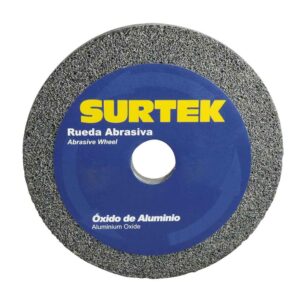 Rueda abrasiva de óxido de aluminio grano 60, 8" x 1" Surtek