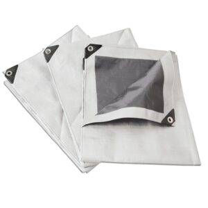 Lona de polietileno reforzada color blanco, 3 x 3 m Surtek
